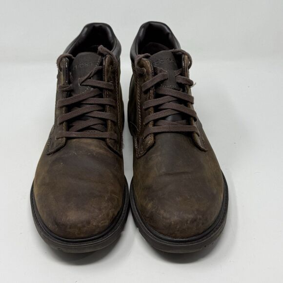 Rockport Storm Surge Waterproof Chukka Boots Mens 10 M Brown Leather Gorpcore